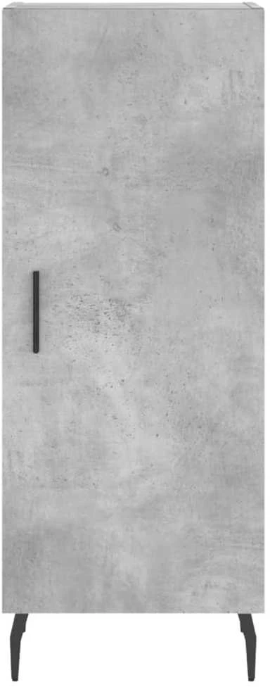 Komoda, betono pilkos spalvos, 34,5x34x180cm, apdirbta mediena