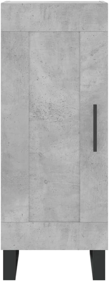 Komoda, betono pilkos spalvos, 34,5x34x180cm, apdirbta mediena