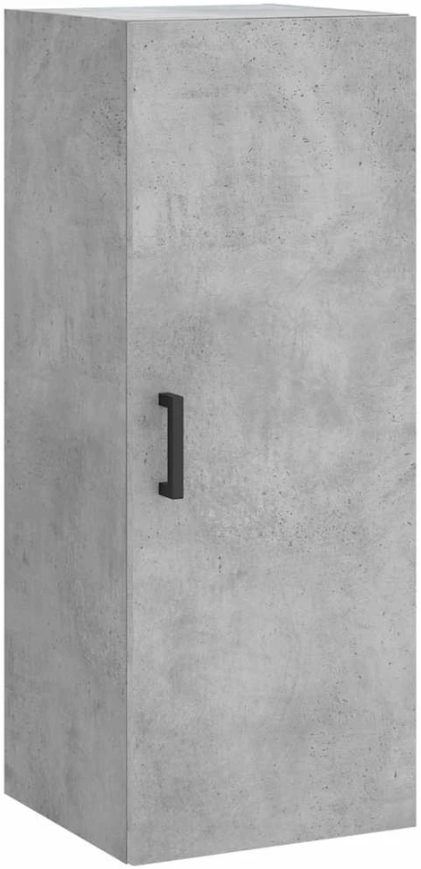 Komoda, betono pilkos spalvos, 34,5x34x180cm, apdirbta mediena
