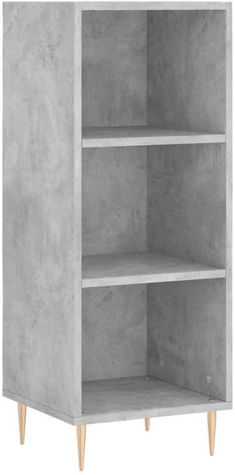 Komoda, betono pilkos spalvos, 34,5x34x180cm, apdirbta mediena