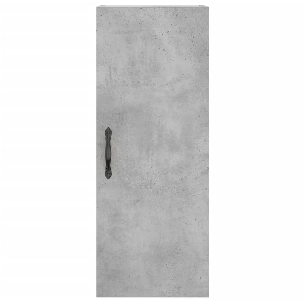 Komoda, betono pilkos spalvos, 34,5x34x180cm, apdirbta mediena