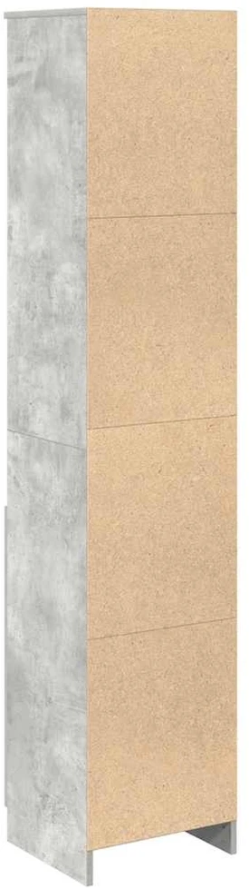 Komoda, betono pilkos spalvos, 37,5x35x180 cm apdirbta mediena