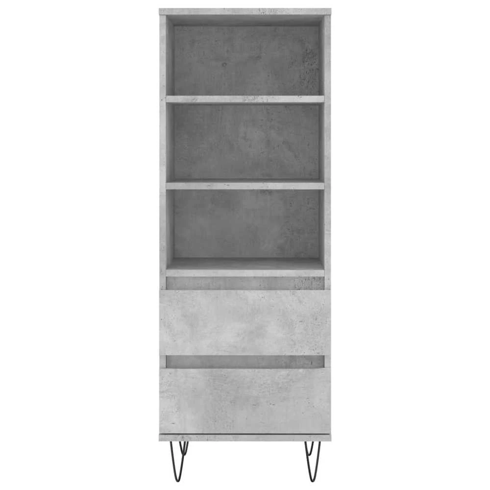 Komoda, betono pilkos spalvos, 40x36x110cm, apdirbta mediena
