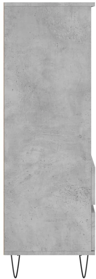 Komoda, betono pilkos spalvos, 40x36x110cm, apdirbta mediena