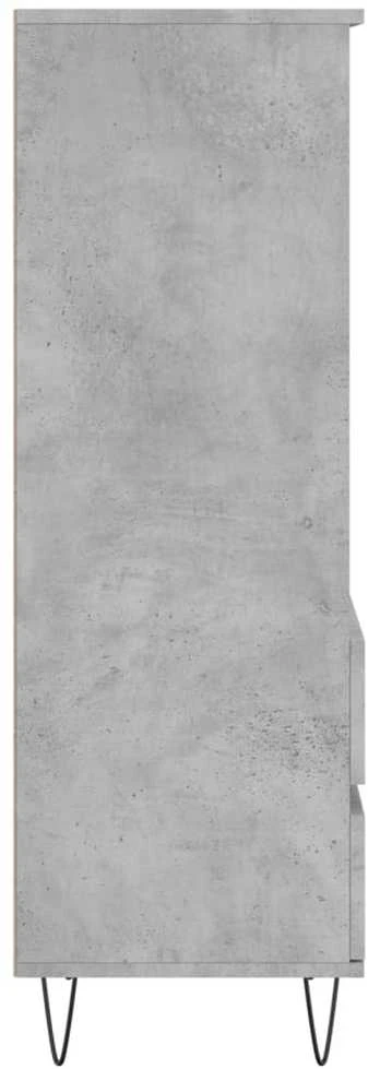 Komoda, betono pilkos spalvos, 40x36x110cm, apdirbta mediena