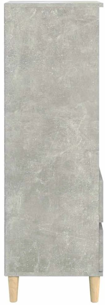 Komoda, betono pilkos spalvos, 40x36x110cm, apdirbta mediena