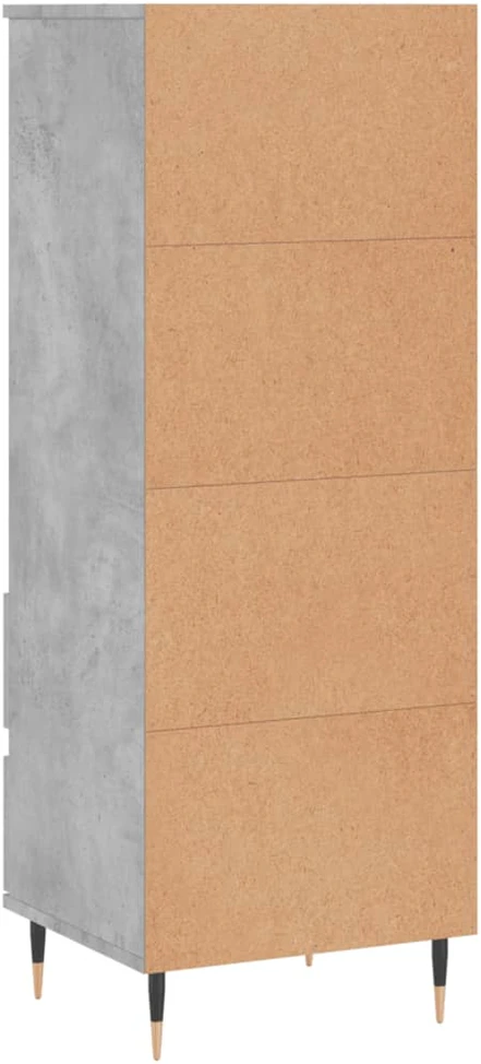 Komoda, betono pilkos spalvos, 40x36x110cm, apdirbta mediena