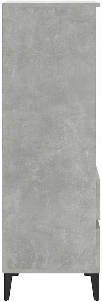 Komoda, betono pilkos spalvos, 40x36x110cm, apdirbta mediena