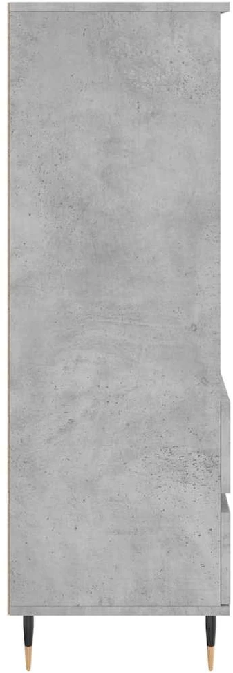 Komoda, betono pilkos spalvos, 40x36x110cm, apdirbta mediena