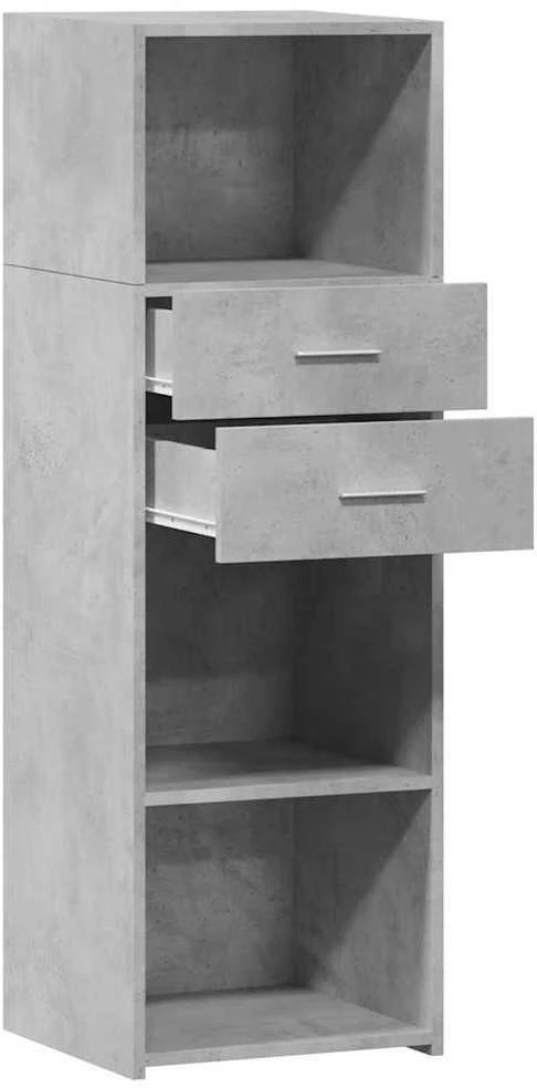 Komoda, betono pilkos spalvos, 40x42,5x124cm, apdirbta mediena