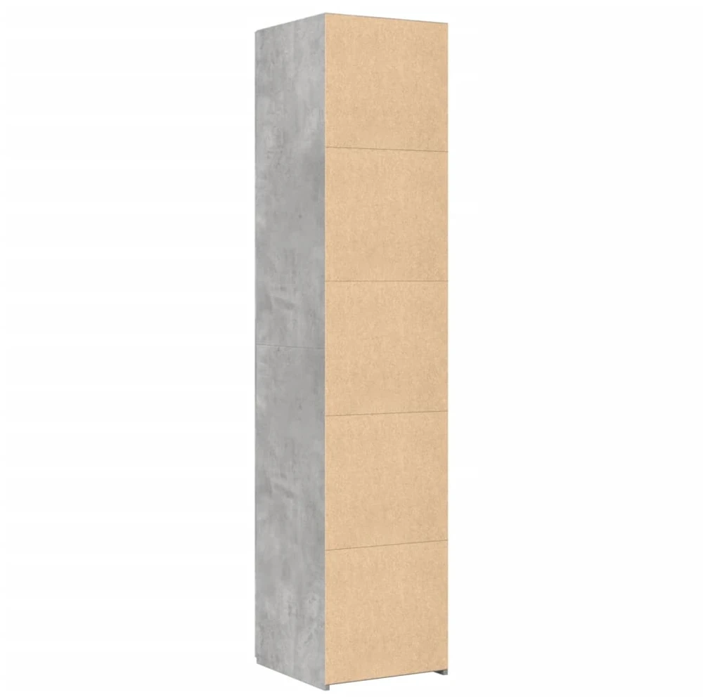 Komoda, betono pilkos spalvos, 40x42,5x185cm, apdirbta mediena