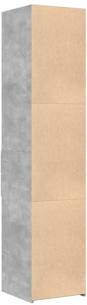 Komoda, betono pilkos spalvos, 40x42,5x185cm, apdirbta mediena