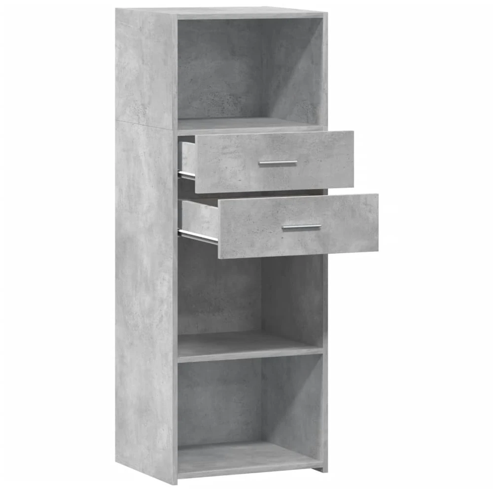 Komoda, betono pilkos spalvos, 45x42,5x124cm, apdirbta mediena