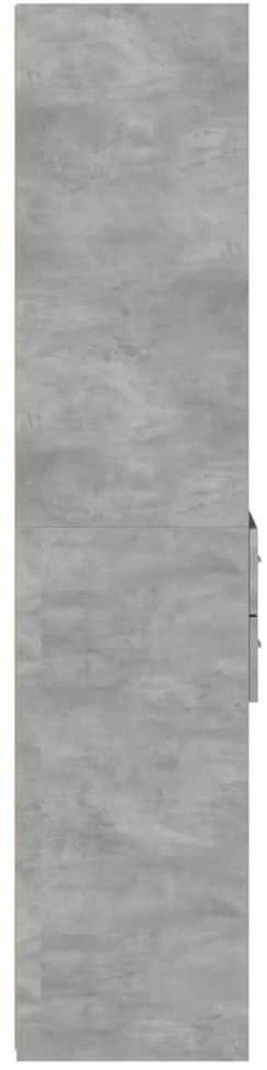 Komoda, betono pilkos spalvos, 45x42,5x185cm, apdirbta mediena