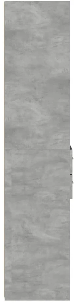 Komoda, betono pilkos spalvos, 45x42,5x185cm, apdirbta mediena