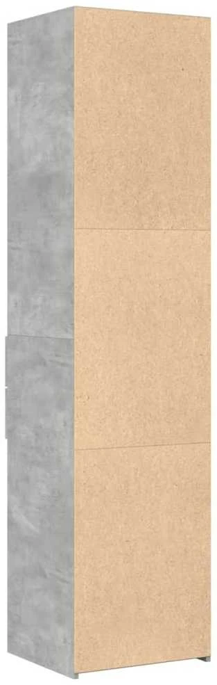 Komoda, betono pilkos spalvos, 45x42,5x185cm, apdirbta mediena