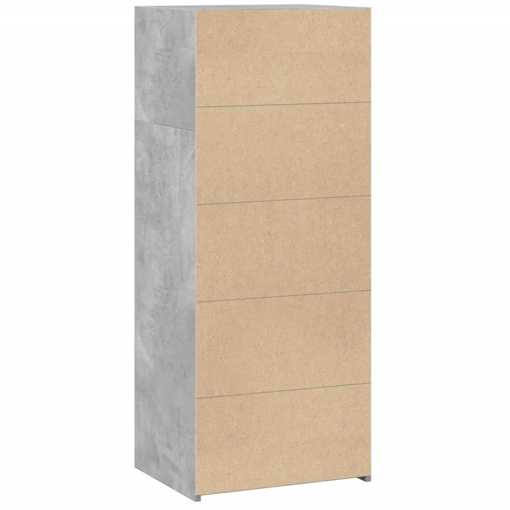 Komoda, betono pilkos spalvos, 50x41x124cm, apdirbta mediena