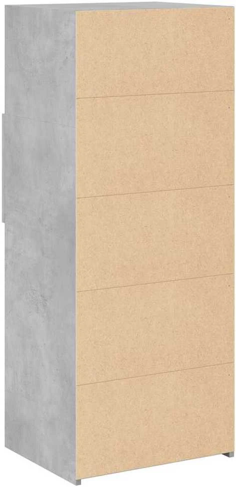 Komoda, betono pilkos spalvos, 50x42,5x124cm, apdirbta mediena