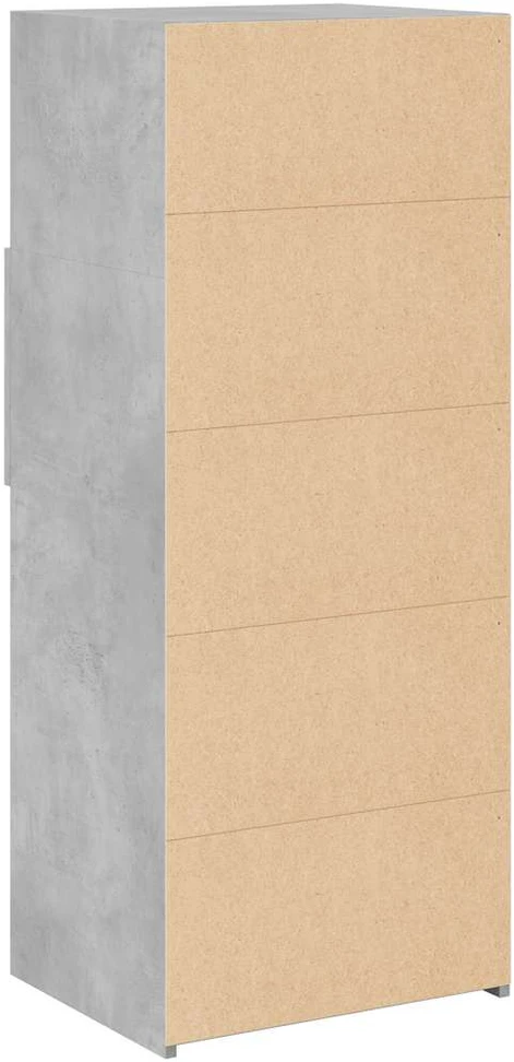 Komoda, betono pilkos spalvos, 50x42,5x124cm, apdirbta mediena