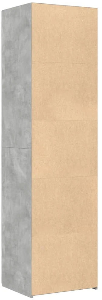 Komoda, betono pilkos spalvos, 50x42,5x185cm, apdirbta mediena
