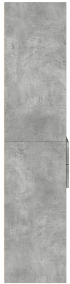 Komoda, betono pilkos spalvos, 50x42,5x185cm, apdirbta mediena