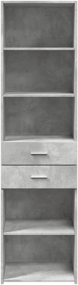 Komoda, betono pilkos spalvos, 50x42,5x185cm, apdirbta mediena