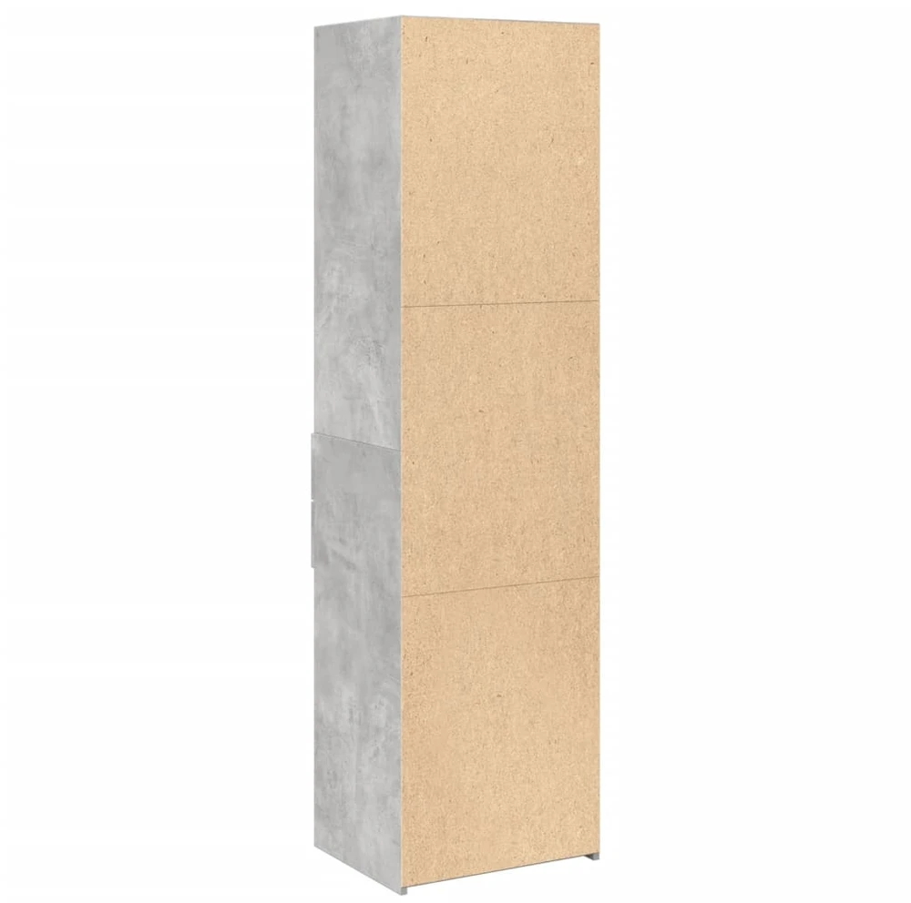 Komoda, betono pilkos spalvos, 50x42,5x185cm, apdirbta mediena