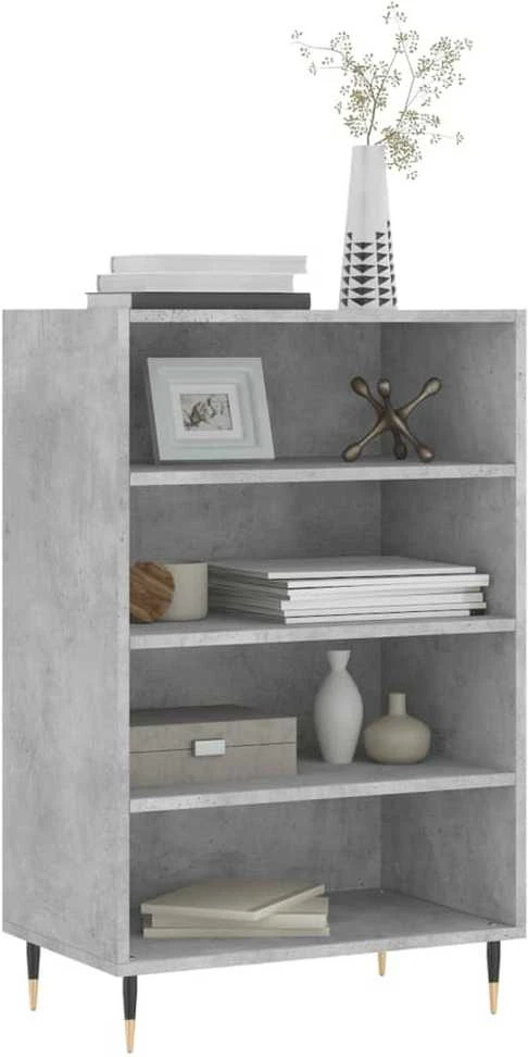 Komoda, betono pilkos spalvos, 57x35x90cm, apdirbta mediena