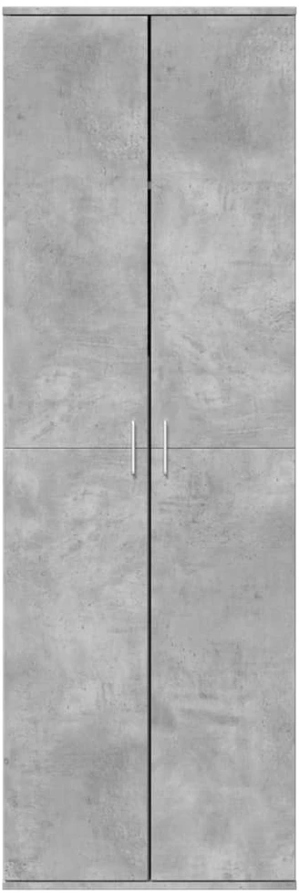Komoda, betono pilkos spalvos, 60x35x180cm, apdirbta mediena