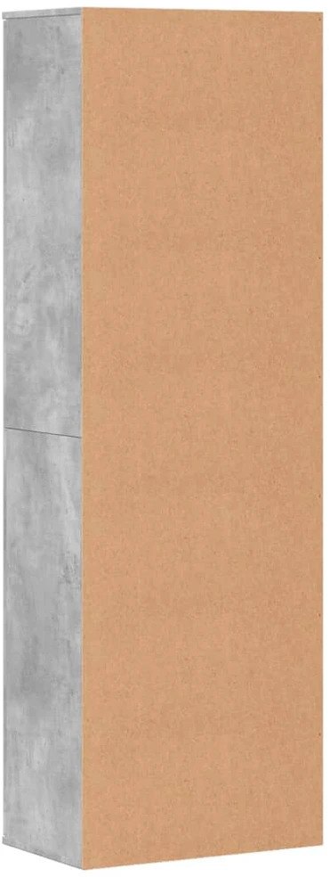 Komoda, betono pilkos spalvos, 60x35x180cm, apdirbta mediena