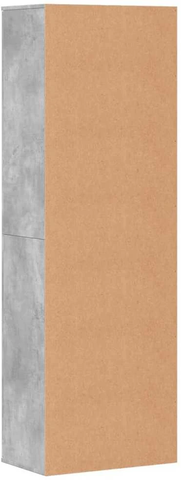 Komoda, betono pilkos spalvos, 60x35x180cm, apdirbta mediena