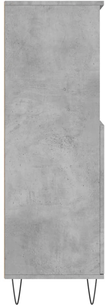 Komoda, betono pilkos spalvos, 60x36x110cm, apdirbta mediena