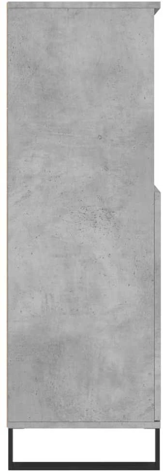 Komoda, betono pilkos spalvos, 60x36x110cm, apdirbta mediena