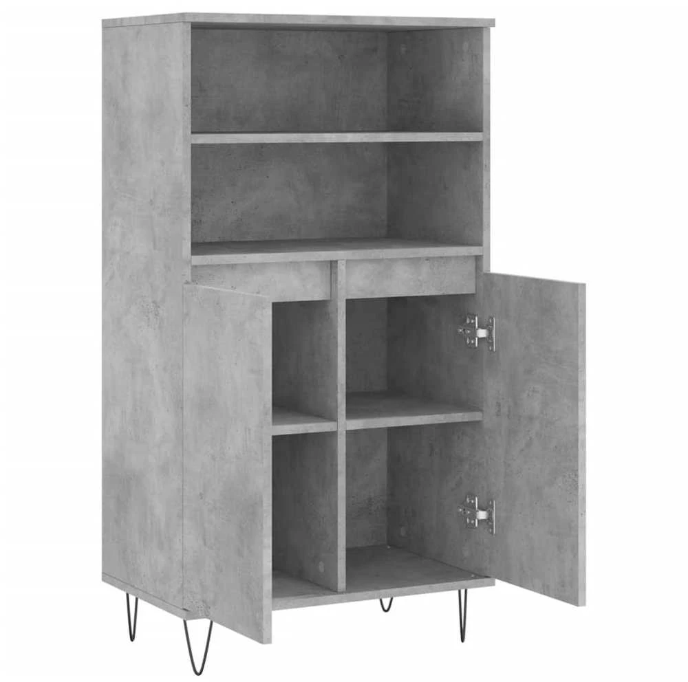 Komoda, betono pilkos spalvos, 60x36x110cm, apdirbta mediena