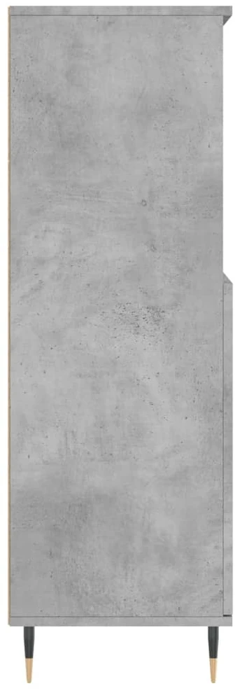 Komoda, betono pilkos spalvos, 60x36x110cm, apdirbta mediena