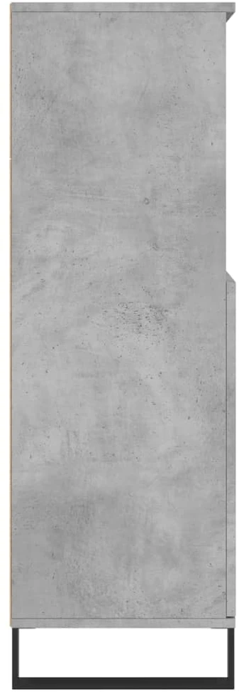 Komoda, betono pilkos spalvos, 60x36x110cm, apdirbta mediena