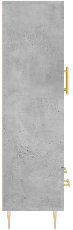 Komoda, betono pilkos spalvos, 69,5x31x115cm, apdirbta mediena