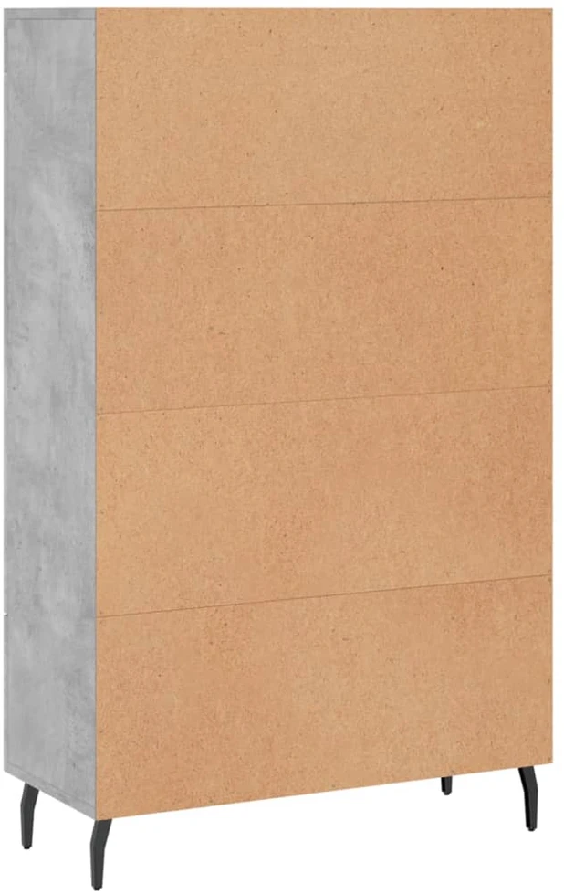 Komoda, betono pilkos spalvos, 69,5x31x115cm, apdirbta mediena