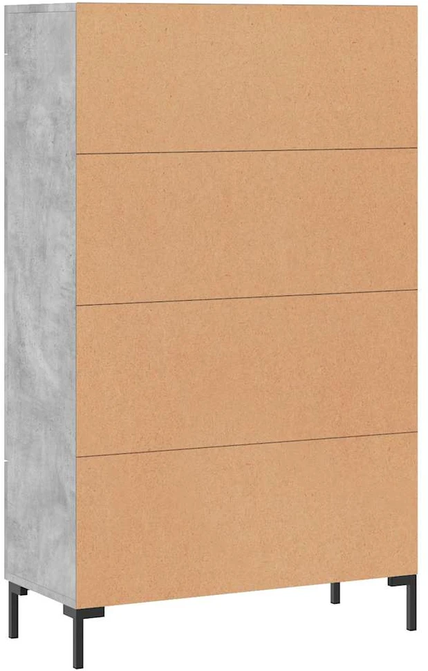 Komoda, betono pilkos spalvos, 69,5x31x115cm, apdirbta mediena