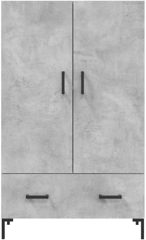 Komoda, betono pilkos spalvos, 69,5x31x115cm, apdirbta mediena