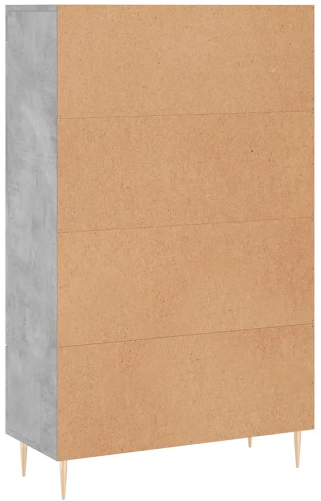 Komoda, betono pilkos spalvos, 69,5x31x115cm, apdirbta mediena