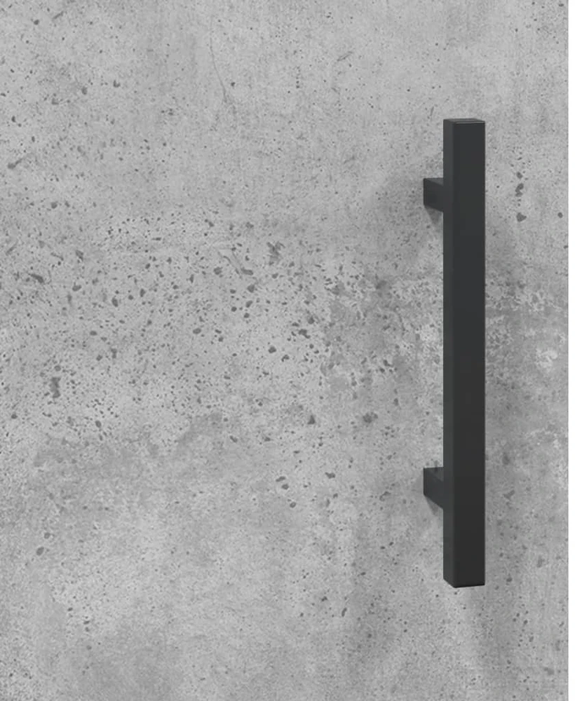Komoda, betono pilkos spalvos, 69,5x31x115cm, apdirbta mediena