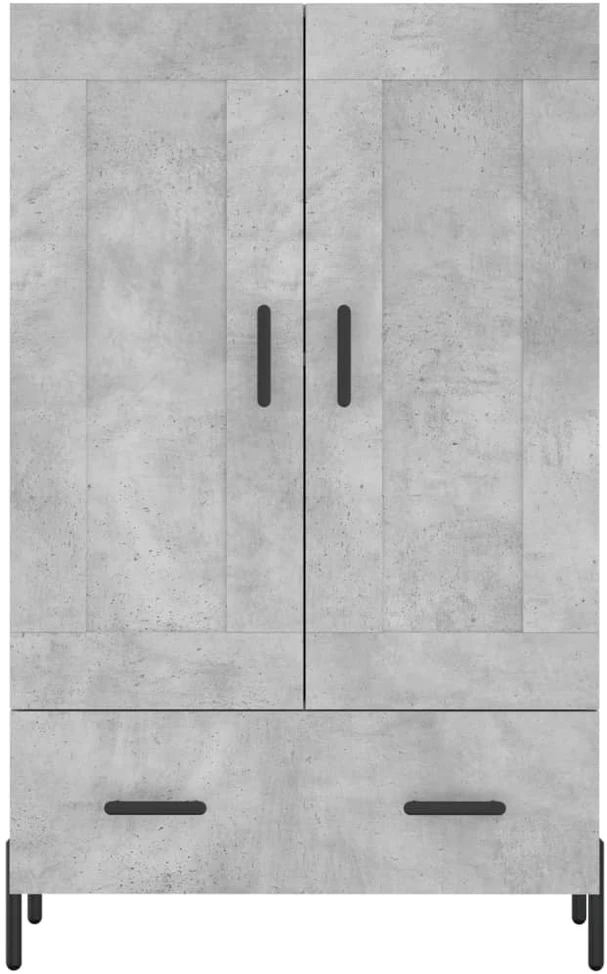 Komoda, betono pilkos spalvos, 69,5x31x115cm, apdirbta mediena