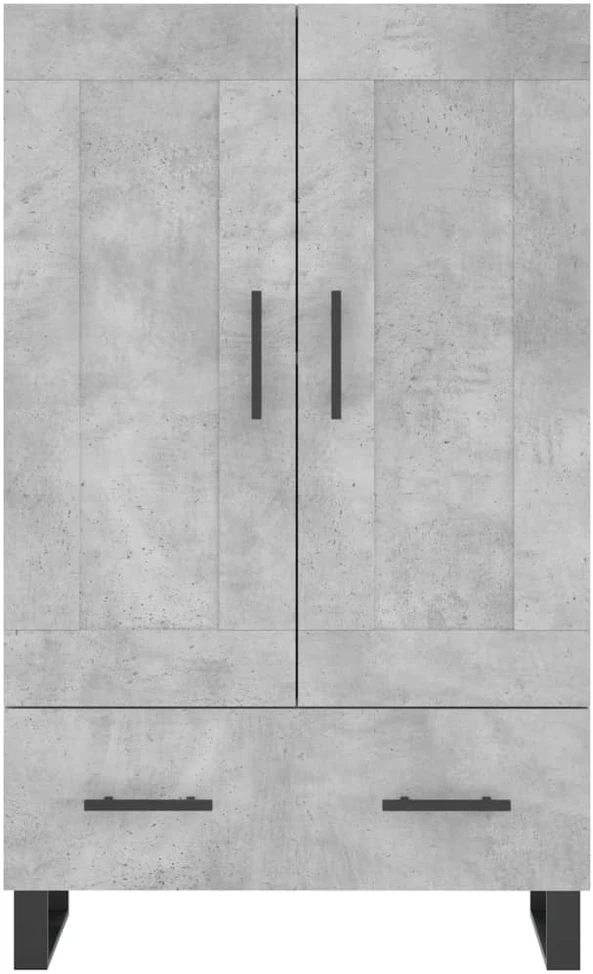 Komoda, betono pilkos spalvos, 69,5x31x115cm, apdirbta mediena