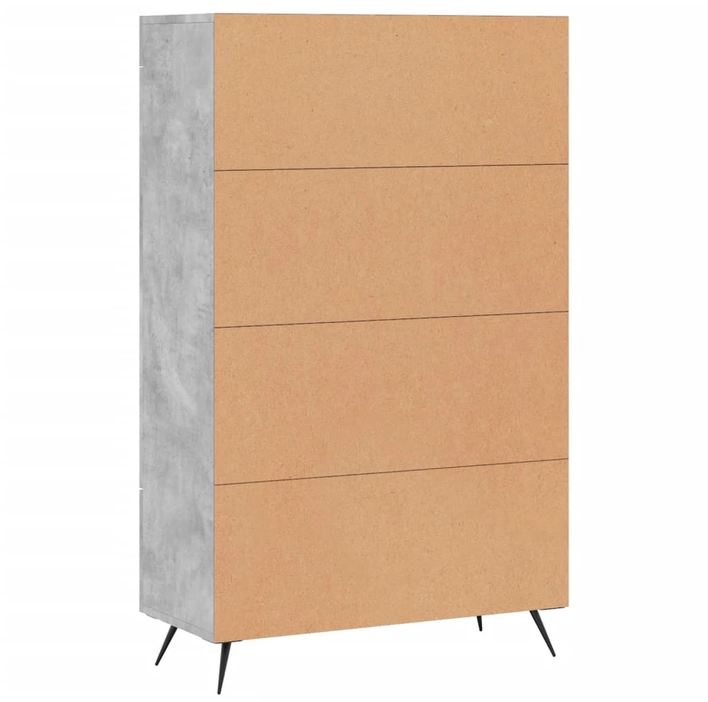 Komoda, betono pilkos spalvos, 69,5x31x115cm, apdirbta mediena