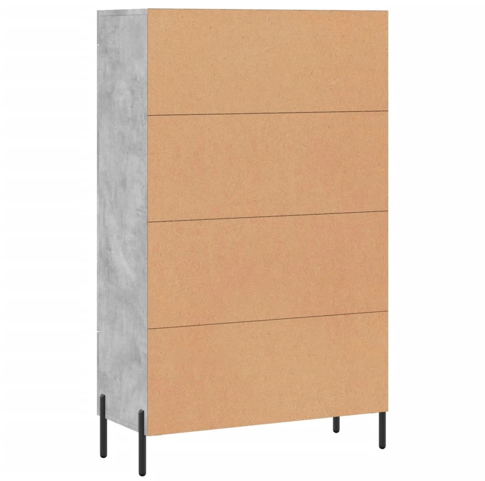 Komoda, betono pilkos spalvos, 69,5x31x115cm, apdirbta mediena