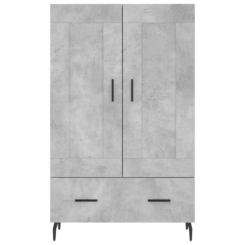 Komoda, betono pilkos spalvos, 69,5x31x115cm, apdirbta mediena