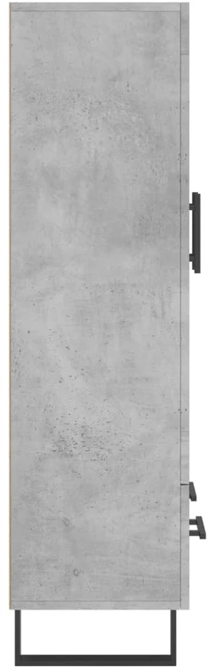Komoda, betono pilkos spalvos, 69,5x31x115cm, apdirbta mediena