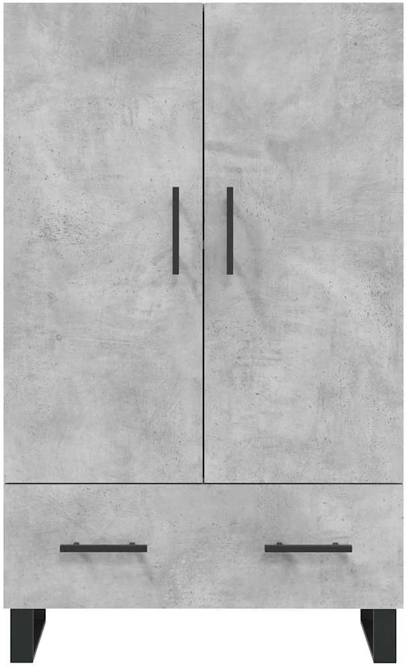 Komoda, betono pilkos spalvos, 69,5x31x115cm, apdirbta mediena