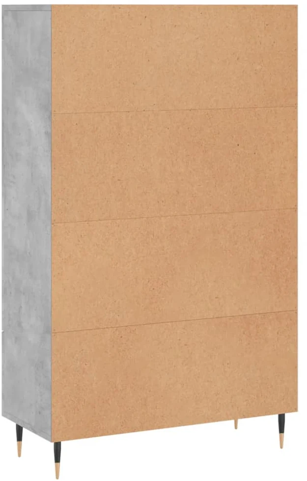 Komoda, betono pilkos spalvos, 69,5x31x115cm, apdirbta mediena